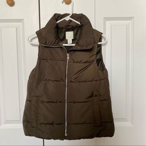 H&M olive green vest